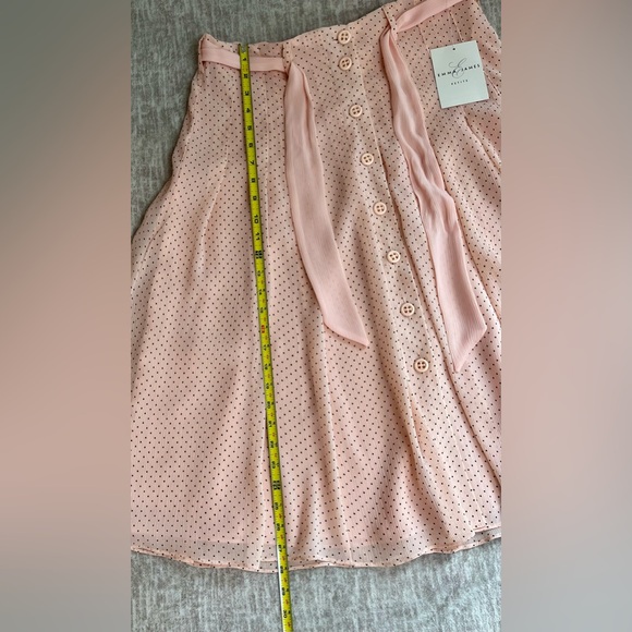 Emma James View of the Coast Pink Polka Dot Skirt Size 10 Petite NWT - Picture 6 of 7